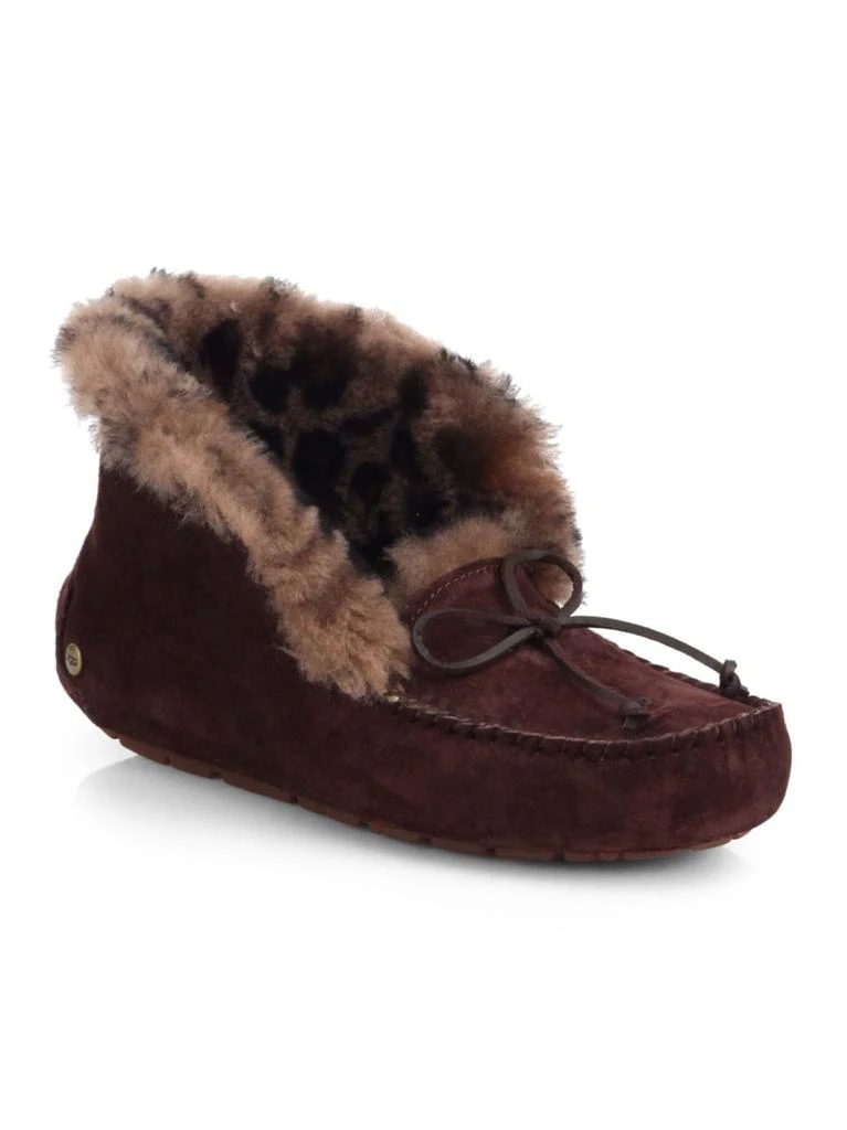 商品UGG|Alena Faux Fur-Lined Suede Slippers,价格¥450,第4张图片详细描述