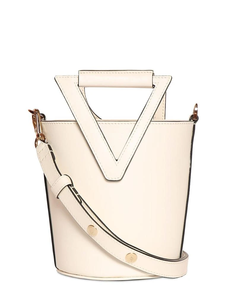 商品Roger Vivier|Small Rv Leather Bucket Bag,价格¥9078,第5张图片详细描述