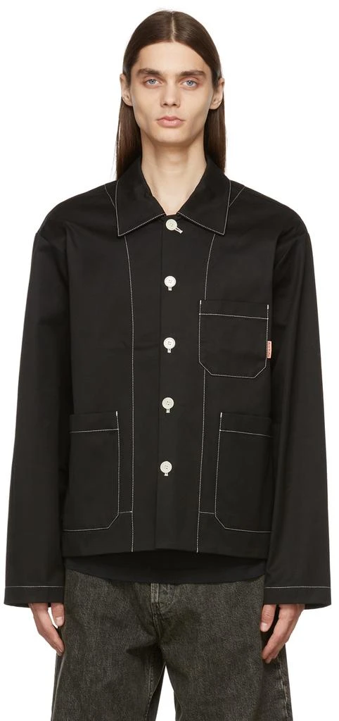 商品Acne Studios|Black Heavy Twill Jacket,价格¥2509,第1张图片