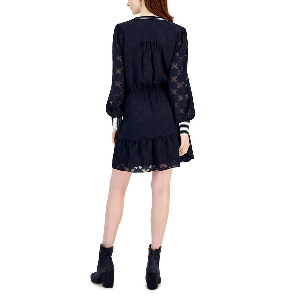 商品Tommy Hilfiger|Women's Floral-Overlay Short Dress,价格¥574,第2张图片详细描述