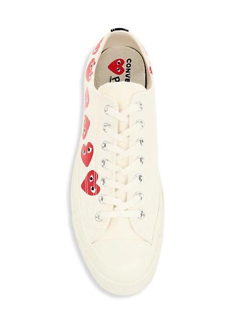 商品Comme des Garcons|CdG PLAY x Converse Unisex Chuck Taylor All Star Multi Heart Low-Top Sneakers,价格¥1107,第7张图片详细描述