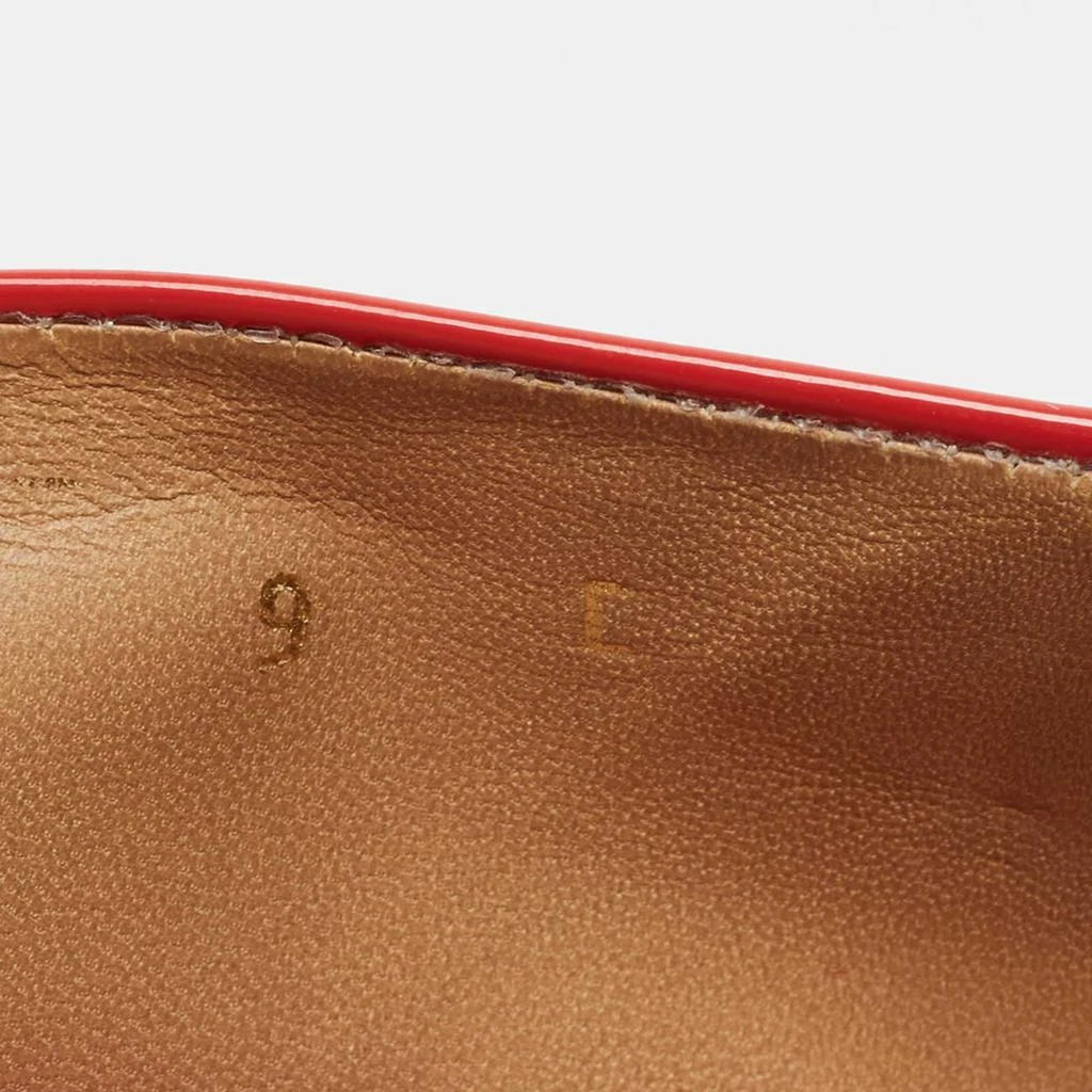 Salvatore Ferragamo Coral Pink Patent Leather Degrade Ballet Flat Size 39.5 商品