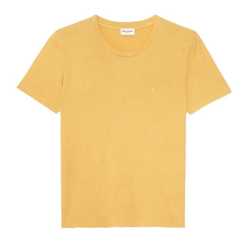 商品Yves Saint Laurent|黄色 小标女士logo纯色短袖T恤【香港仓极速发货】,价格¥1871,第1张图片