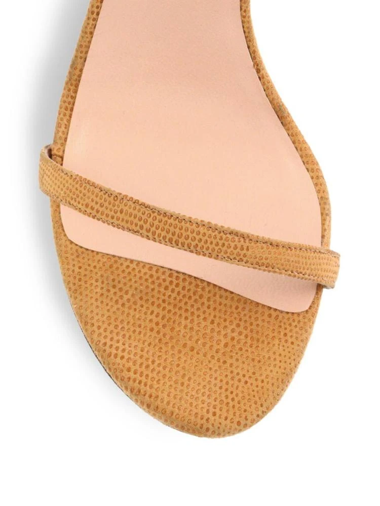 商品Stuart Weitzman|Nudist Goosebump Suede Sandals,价格¥2983,第3张图片详细描述