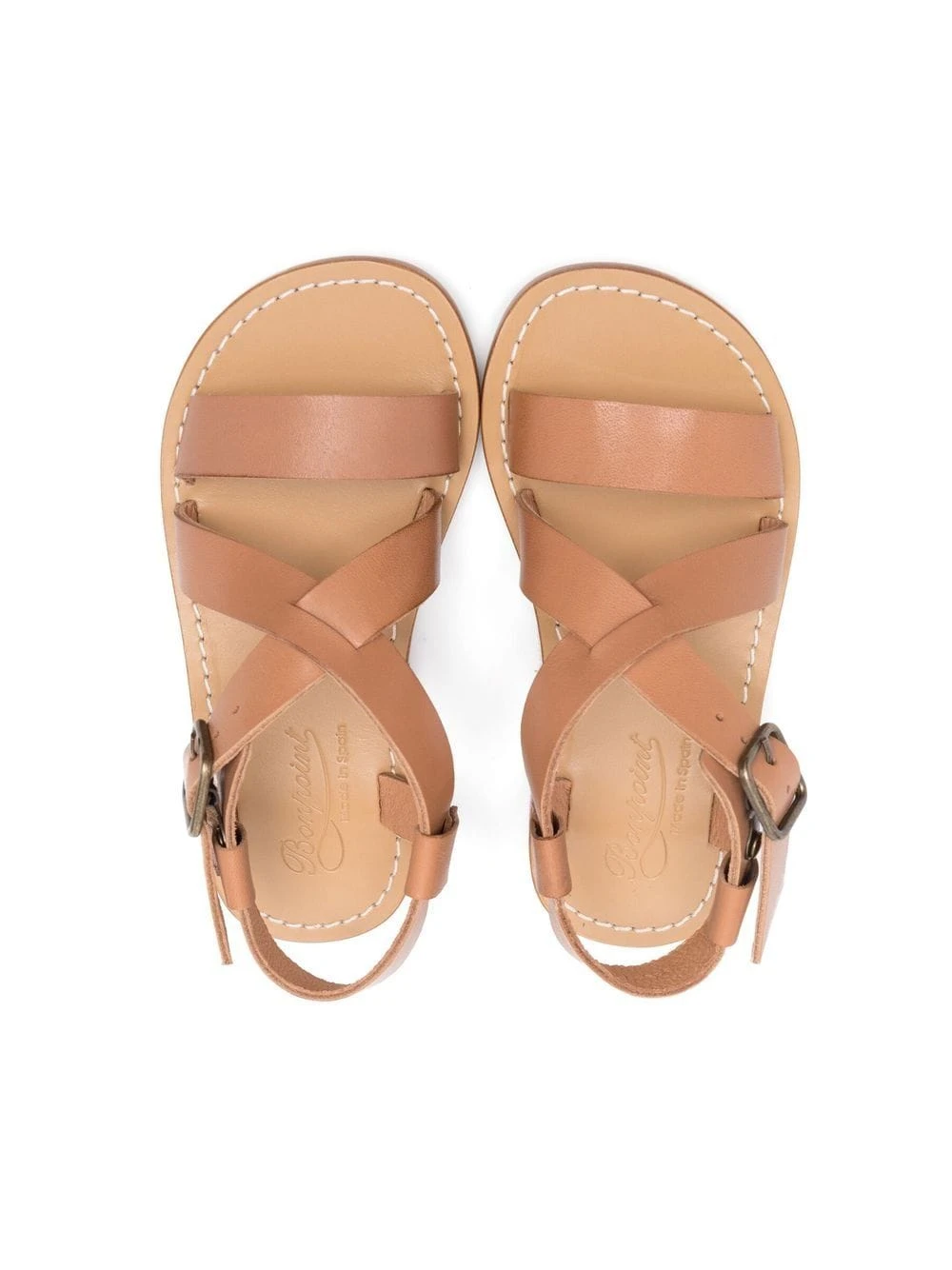 商品【商品预售7天】 Bonpoint|Bonpoint 女童凉鞋 S03GSOL00003036 棕色,价格¥824,第3张图片详细描述