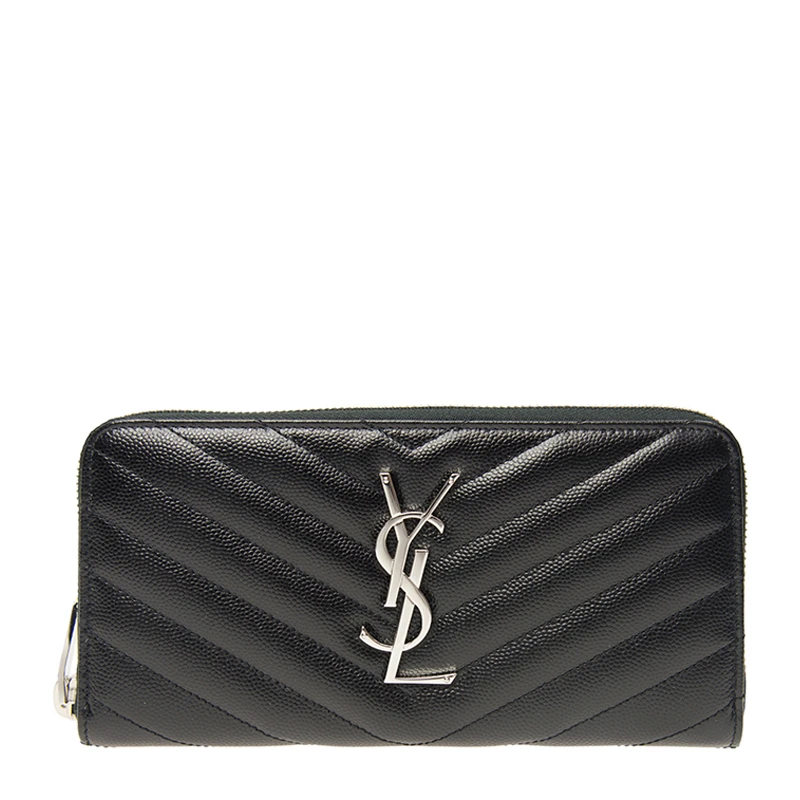 商品[国内直发] Yves Saint Laurent|YSL 圣罗兰 女士黑色牛皮长款钱包 358094-BOW02-1000,价格¥6951,第1张图片