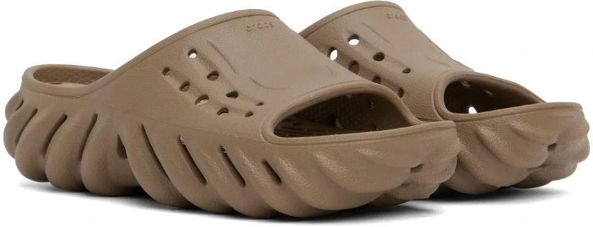 商品Crocs|Taupe Echo Slides,价格¥219,第4张图片详细描述