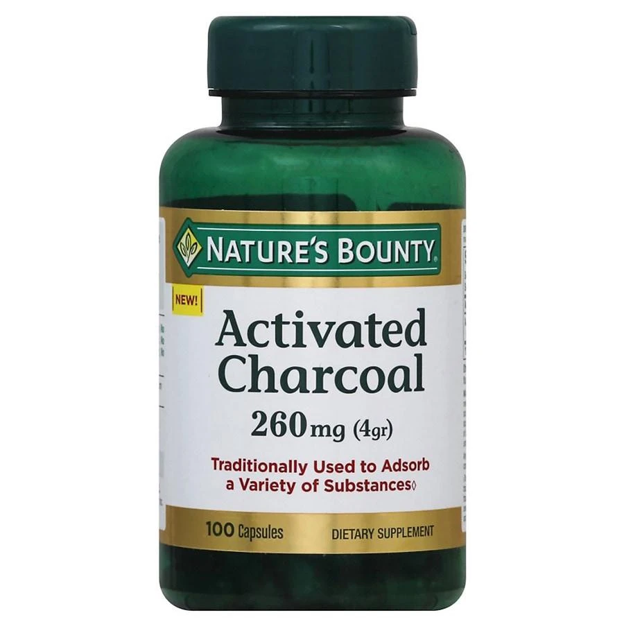 商品Nature's Bounty|Activated Charcoal 260 mg Capsules,价格¥142,第1张图片