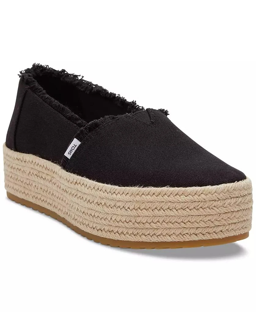 商品TOMS|Women's Valencia Canvas Platform Espadrilles,价格¥591,第1张图片