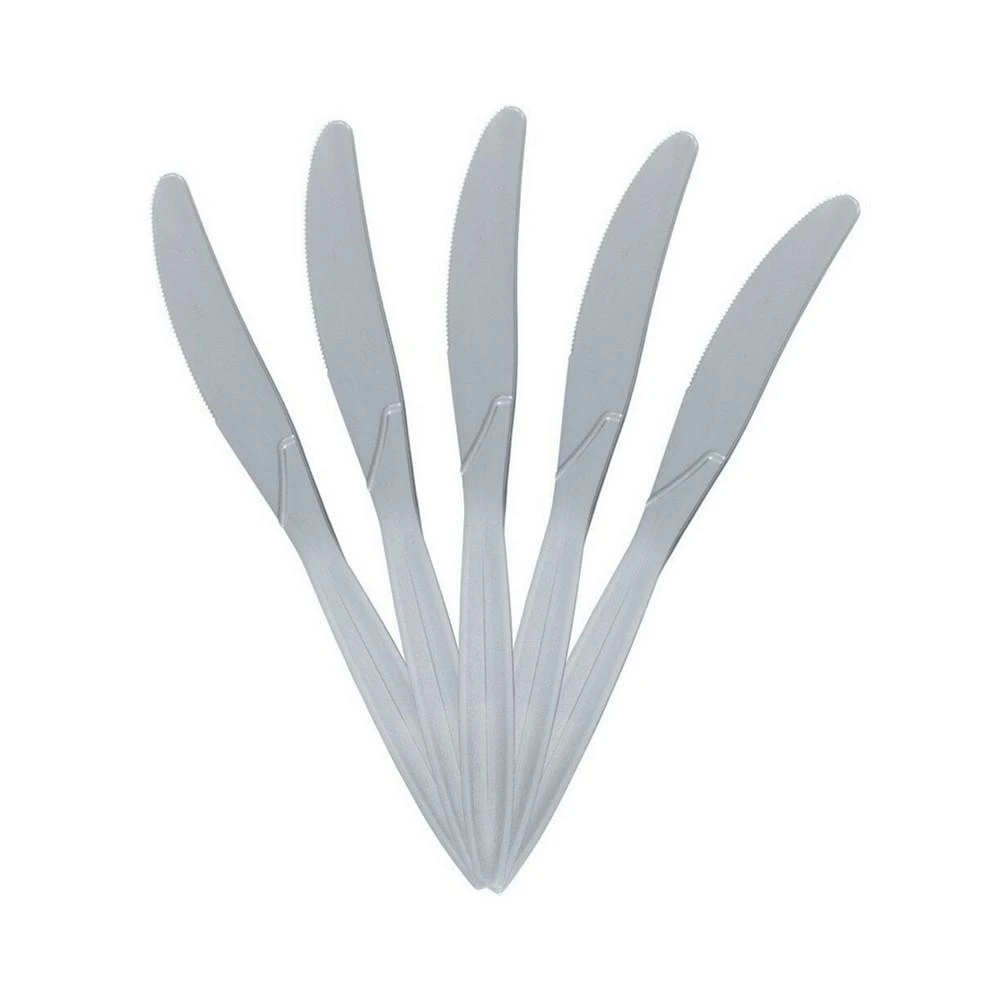 JAM Paper Big Party Pack of Premium Plastic Knives - 100 Disposable Knives Per Box 3