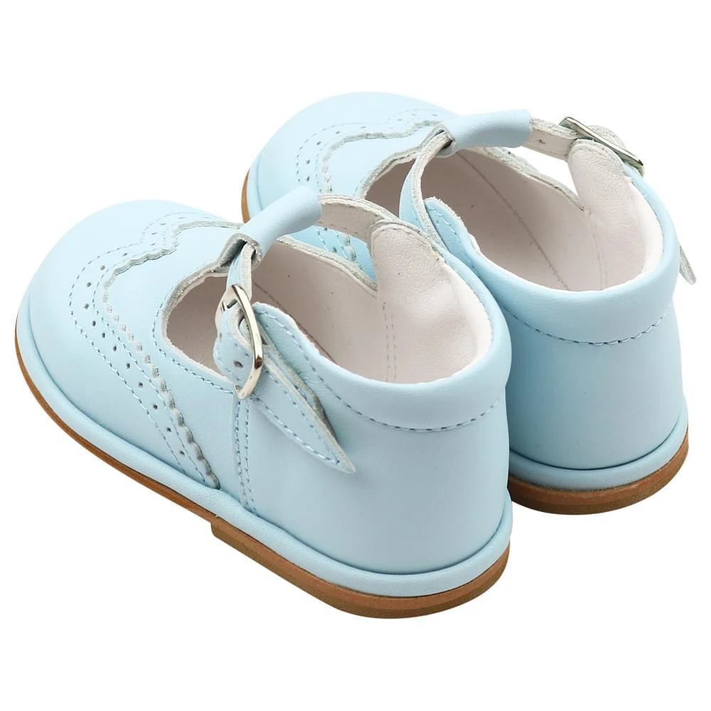 商品Babyshoes|Ryan Pale Blue Leather Shoes,价格¥371,第3张图片详细描述