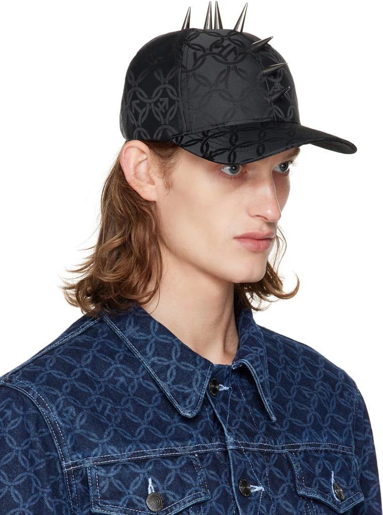 商品Charles Jeffrey Loverboy|Black Studded Cap,价格¥371,第2张图片详细描述