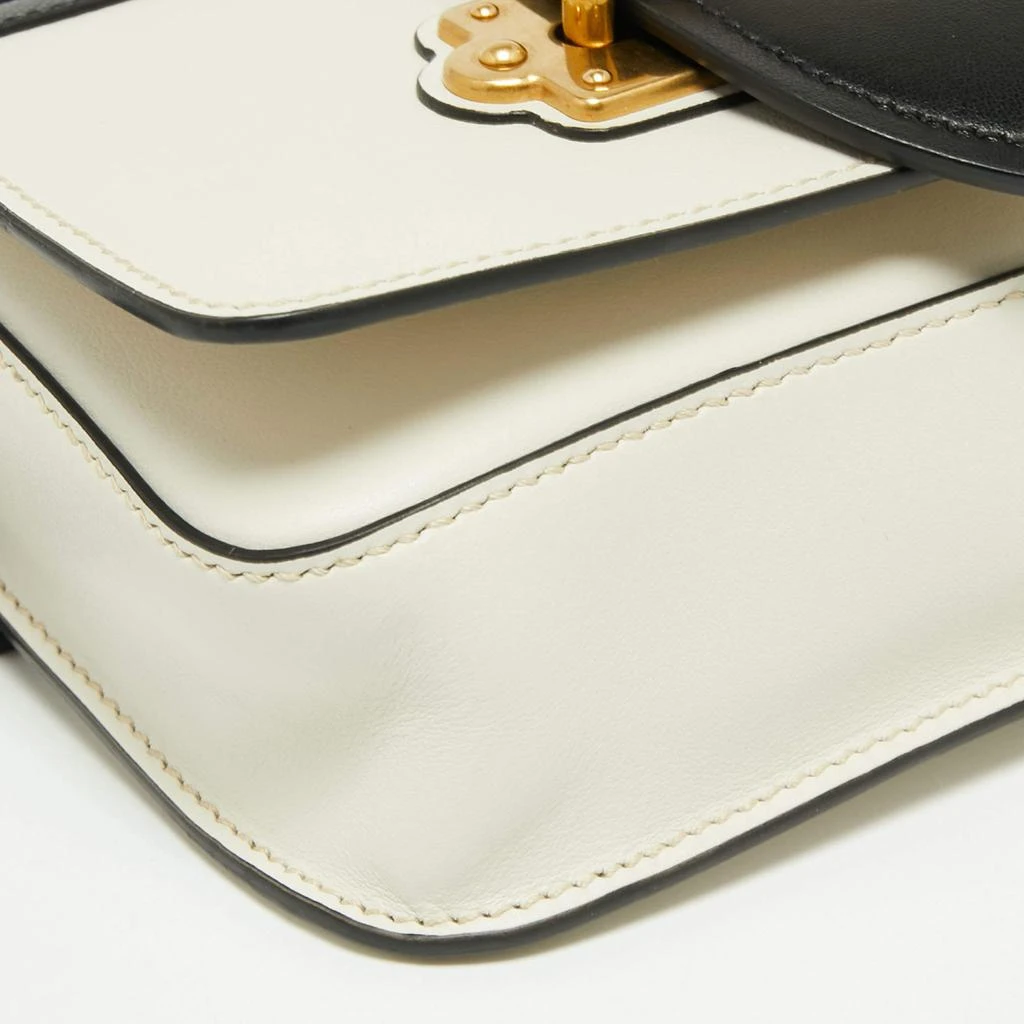 Prada White/Black Leather Cahier Belt Bag 商品