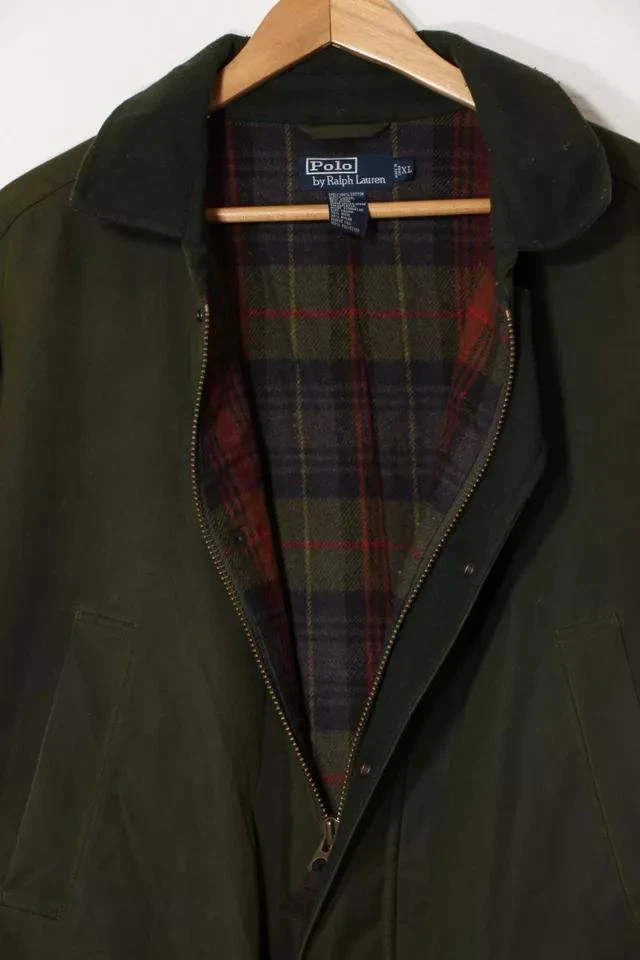商品Ralph Lauren|Vintage Polo Ralph Lauren Wool Lined Waxed Canvas Barn Jacket with Hood,价格¥1117,第3张图片详细描述