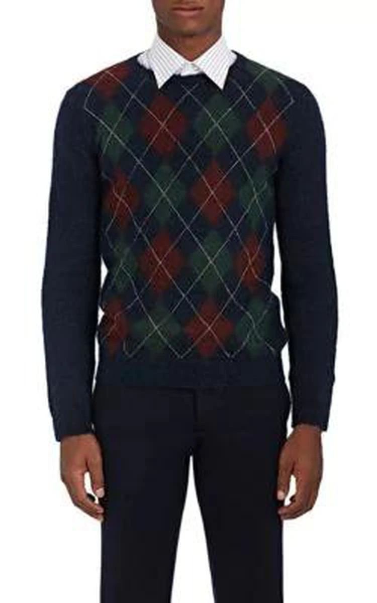 商品Valentino|Argyle Mohair-Blend Sweater,价格¥6878,第1张图片