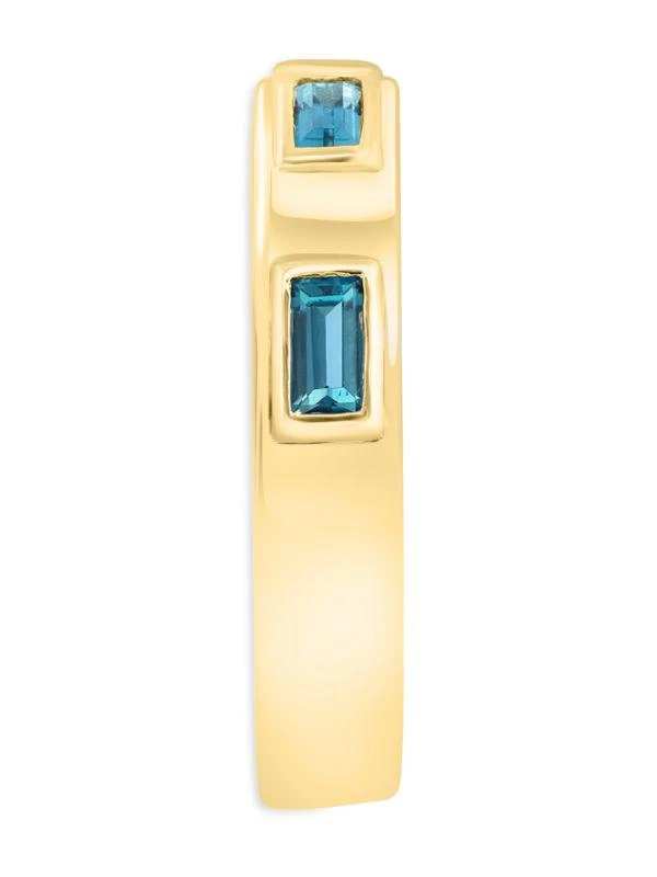 商品Effy ENY|14K Goldplated Sterling Silver & London Blue Topaz Ring,价格¥965,第2张图片详细描述
