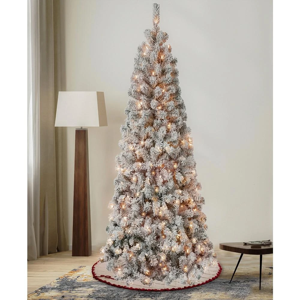 商品National Tree Company|First Traditions 6' Acacia Flocked Tree with Clear Lights,价格¥1578,第2张图片详细描述