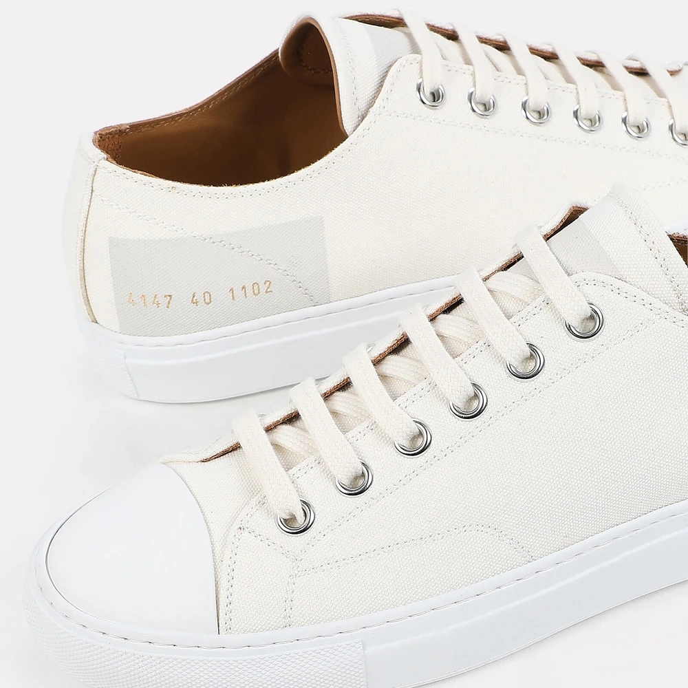 COMMON PROJECTS 女士白色帆布休闲运动鞋 4147-1102 商品