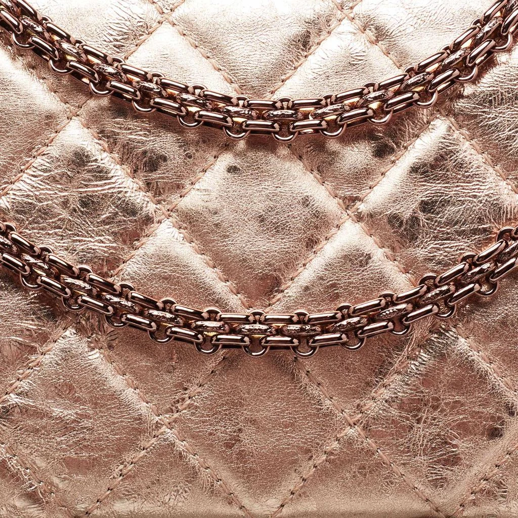 Chanel Metallic Rose Gold Crinkled Quilted Leather Reissue 2.55 Classic 227 Jumbo Flap Bag 商品