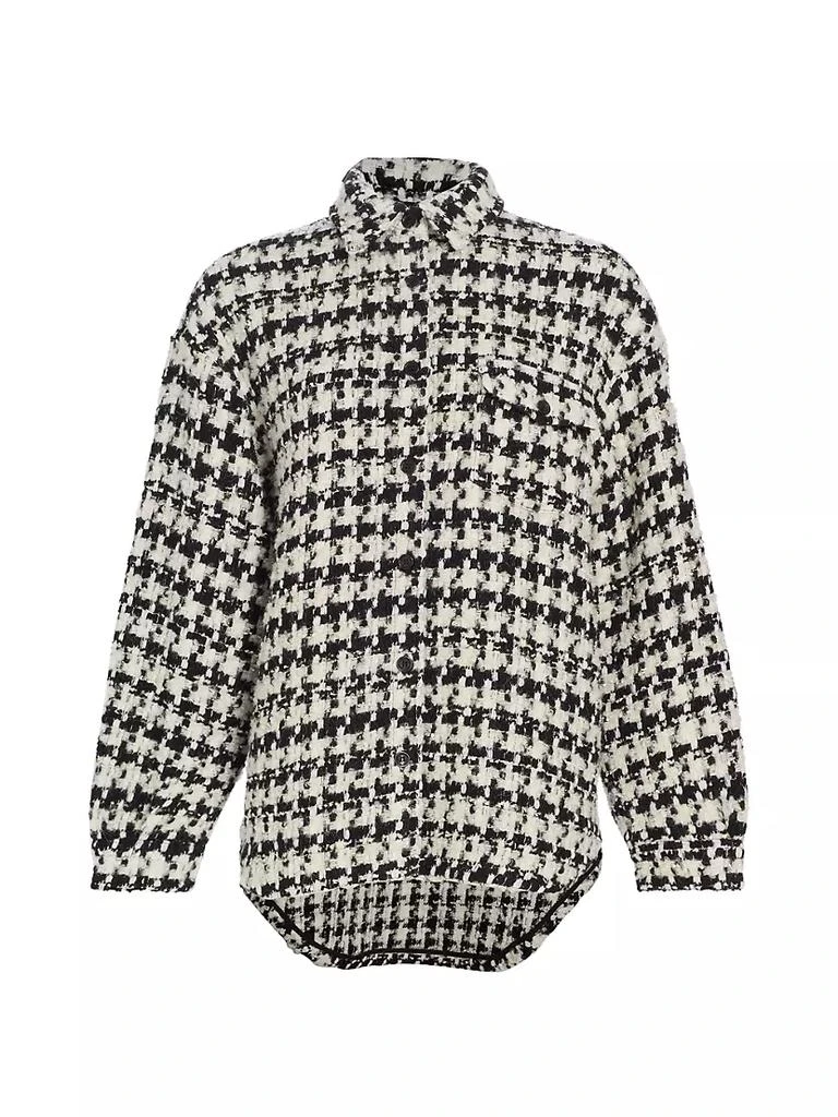 商品ANINE BING|Simon Houndstooth Shirt Jacket,价格¥2348,第1张图片