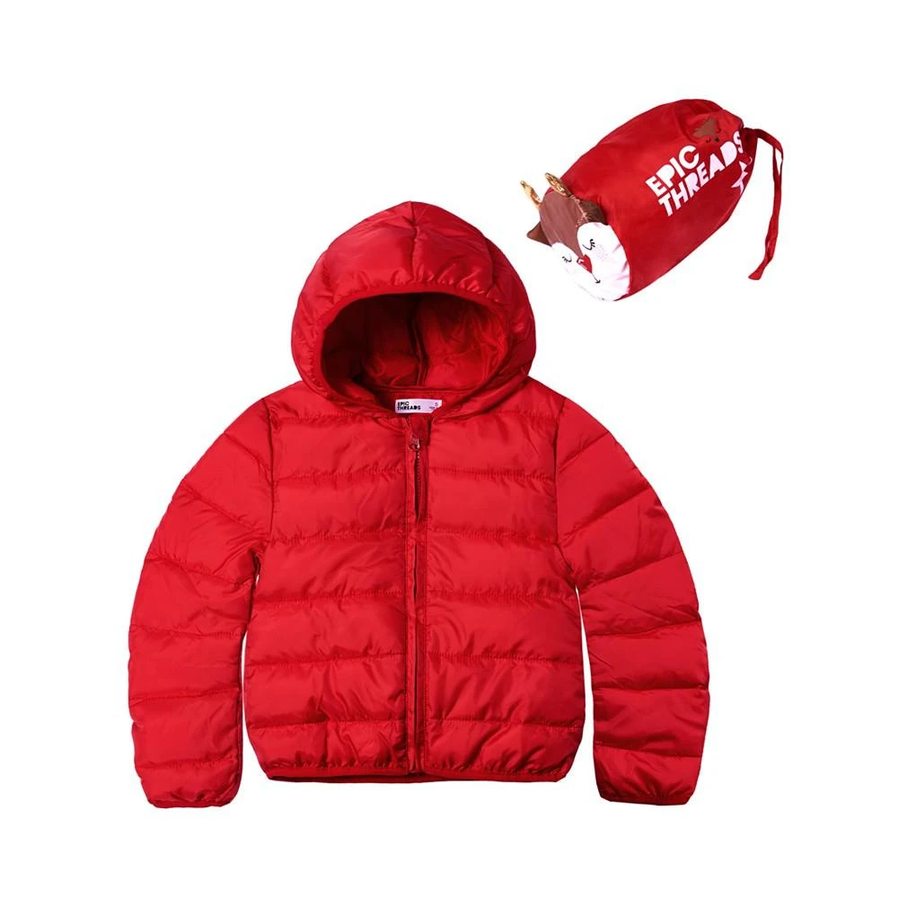 商品Epic Threads|Little Girls Solid Packable Jacket with Bag, Created For Macy's,价格¥122,第1张图片