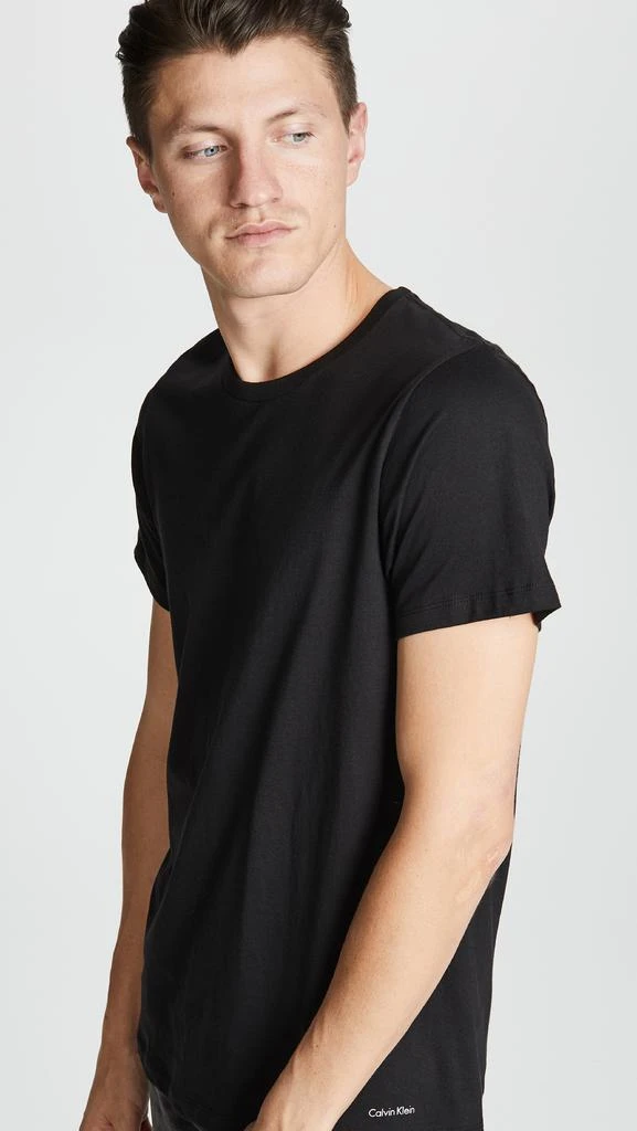 商品Calvin Klein|Cotton Stretch Classic Fit 3-Pack Crewneck T-Shirt,价格¥339,第5张图片详细描述