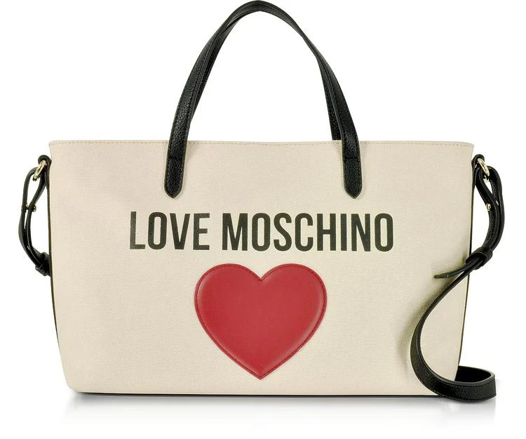 商品Moschino|棉质手提包配肩带,价格¥1179,第1张图片