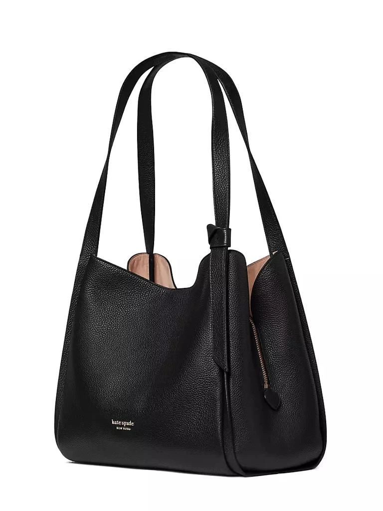 商品Kate Spade|Large Knott Leather Shoulder Bag,价格¥2987,第3张图片详细描述