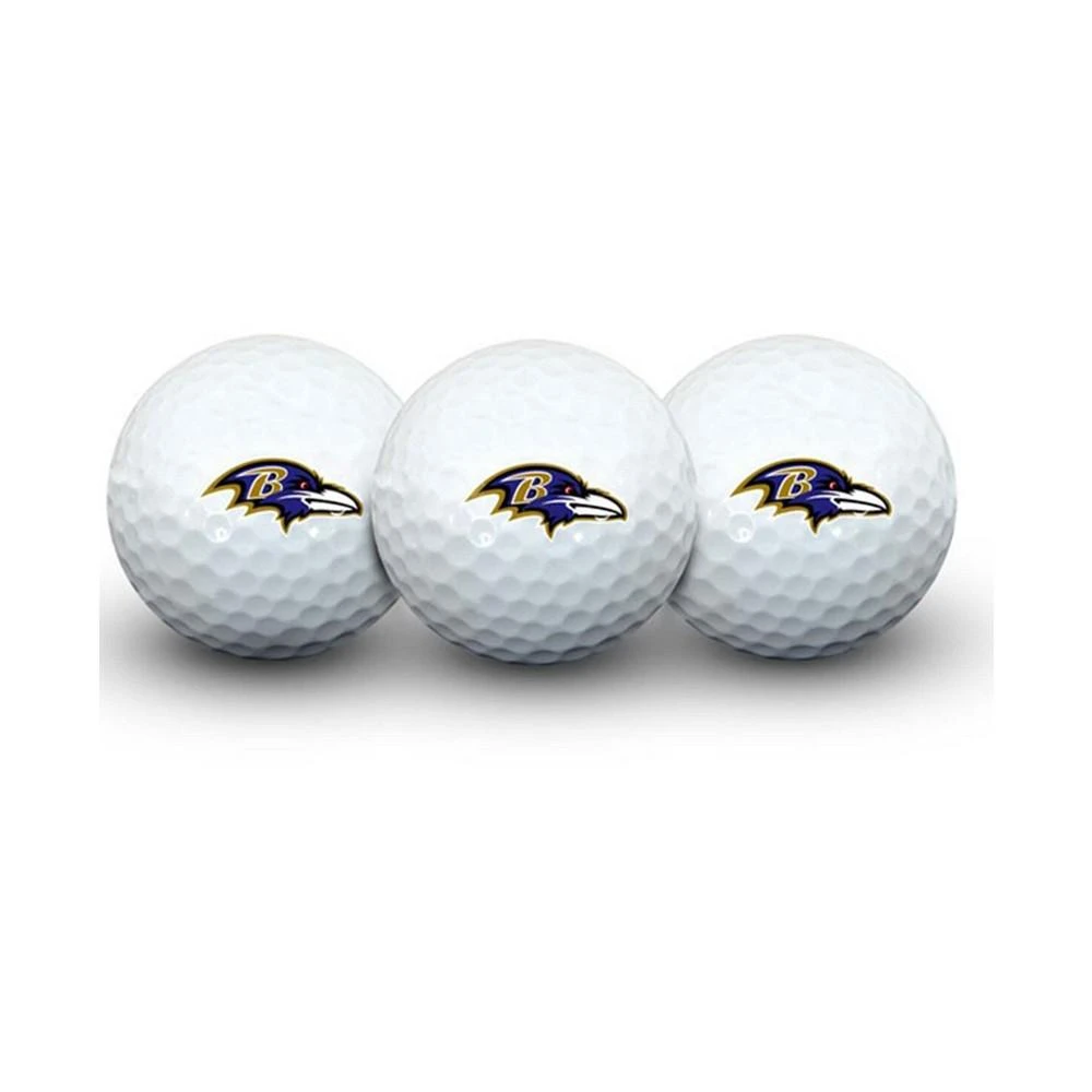 商品Team Effort|Multi Baltimore Ravens Pack of 3 Golf Balls,价格¥97,第1张图片