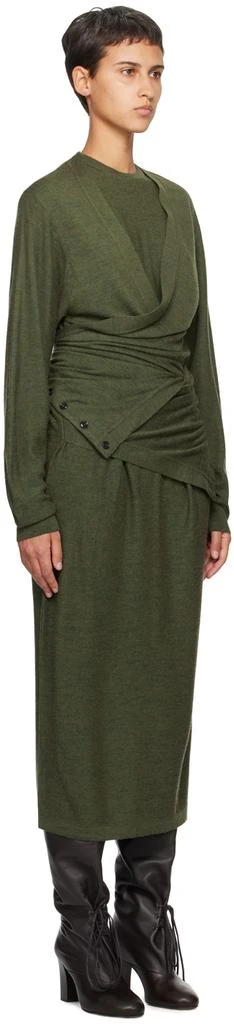 商品Lemaire|Green Twisted Midi Dress,价格¥2992,第2张图片详细描述