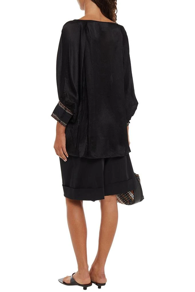 商品Camilla|Crystal-embellished silk-crepon top,价格¥2232,第1张图片