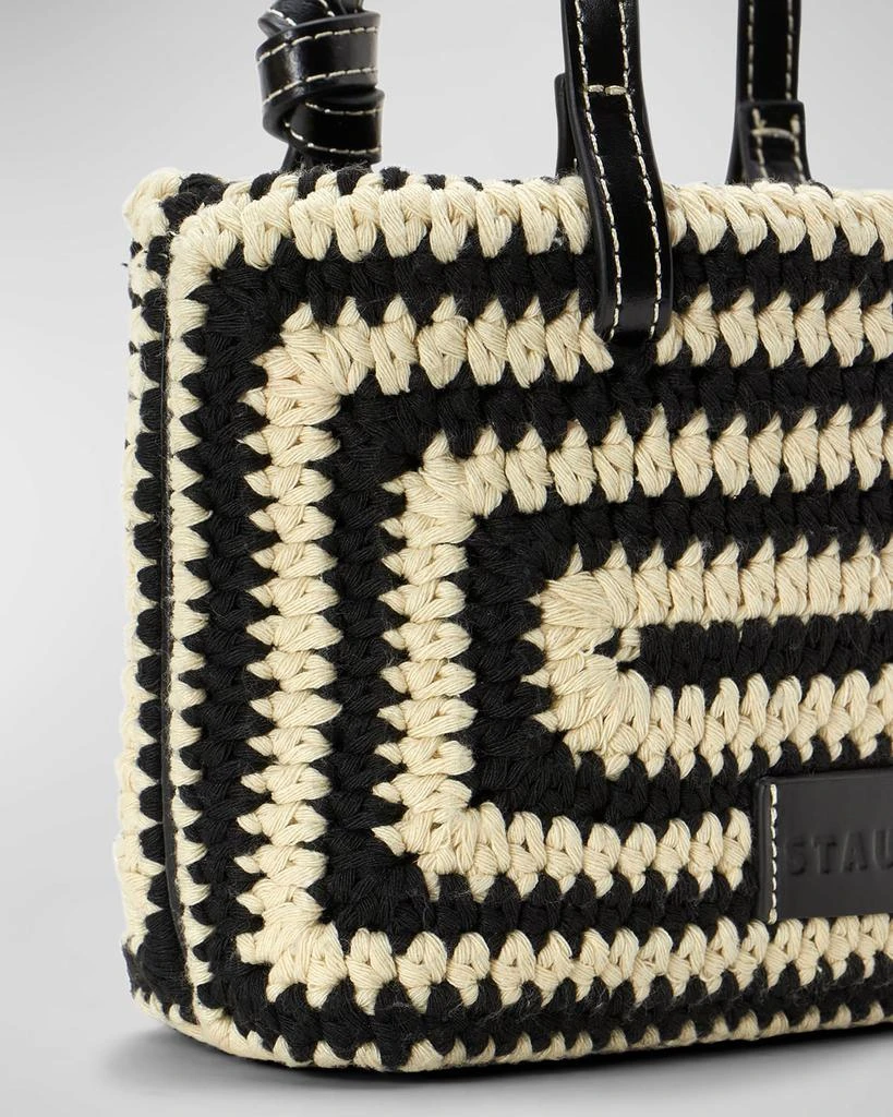 商品Staud|Ria Two-Tone Crochet Top-Handle Bag,价格¥1242,第3张图片详细描述