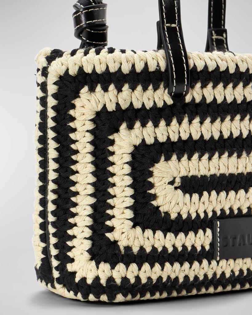 商品Staud|Ria Two-Tone Crochet Top-Handle Bag,价格¥1755,第5张图片详细描述