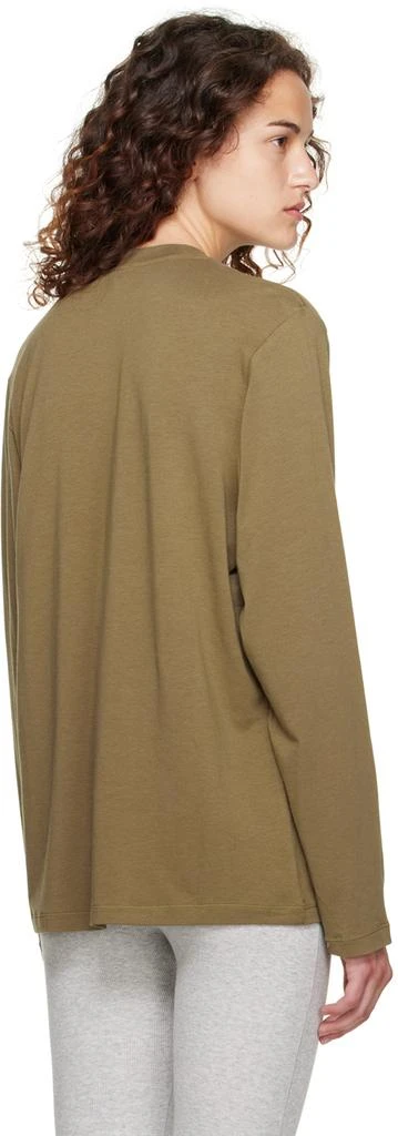 商品SKIMS|Khaki SKIMS Boyfriend Long Sleeve T-Shirt,价格¥482,第3张图片详细描述
