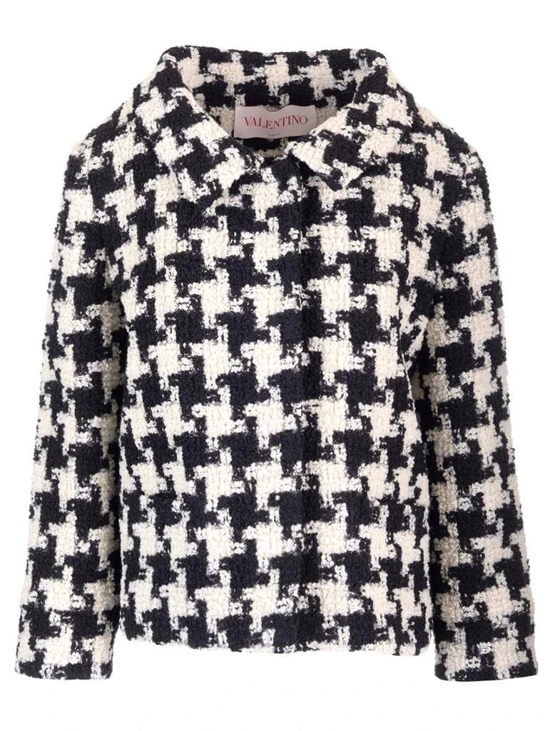 商品Valentino|Macro Houndstooth Jacket Jackets Multicolor,价格¥13406,第1张图片