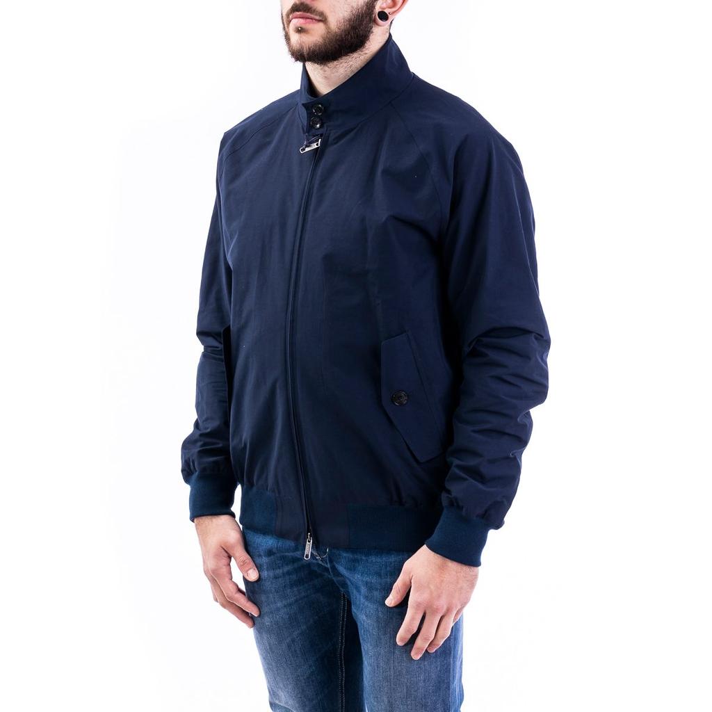 Baracuta Men's  Blue Cotton Outerwear Jacket商品第5张图片规格展示