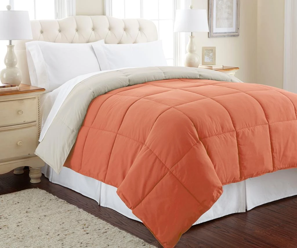 商品Modern Threads|Down Alternative Microfiber Quilted Reversible Comforter / Duvet Insert,价格¥246,第5张图片详细描述