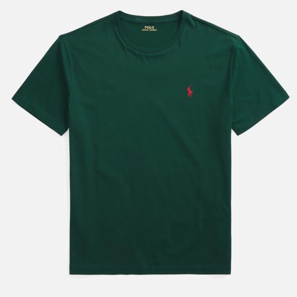 商品Ralph Lauren|Polo Ralph Lauren Men's Custom Fit Jersey T-Shirt - College Green,价格¥605,第3张图片详细描述