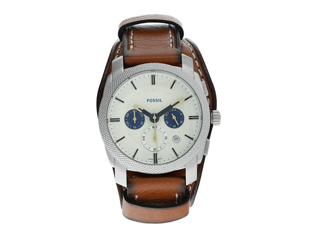 商品Fossil|Machine Chronograph Leather Watch - FS5922,价格¥718,第1张图片