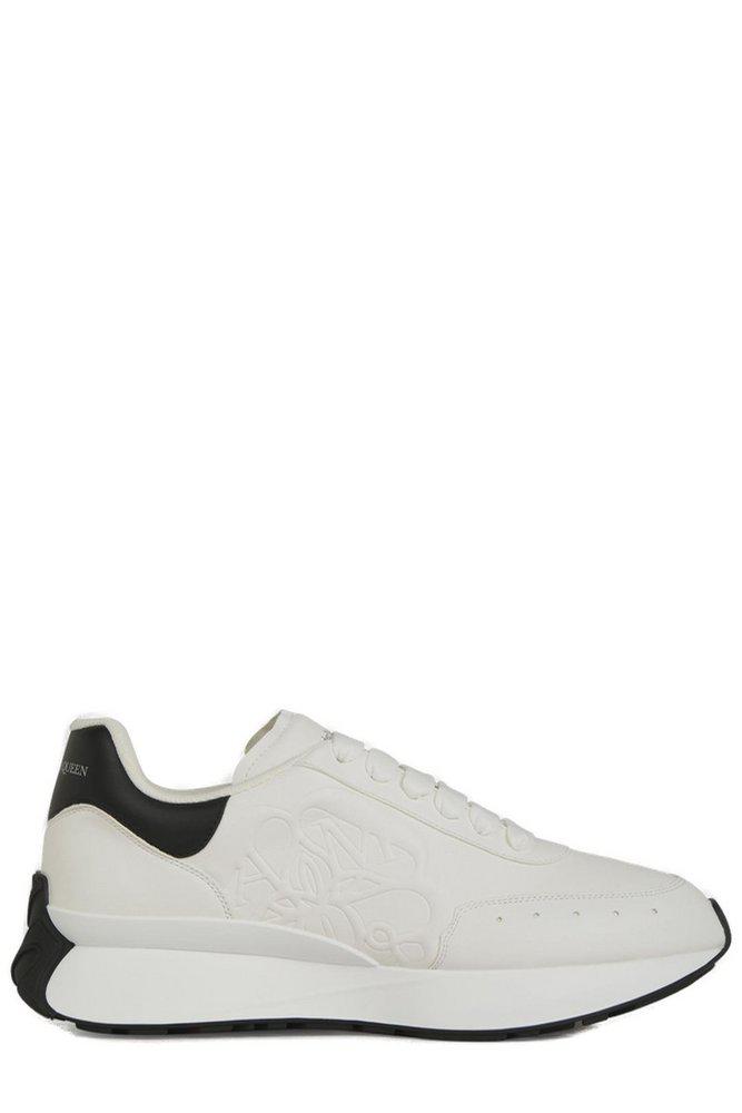 Alexander McQueen Bull Embossed Lace-Up Sneakers商品第1张图片规格展示