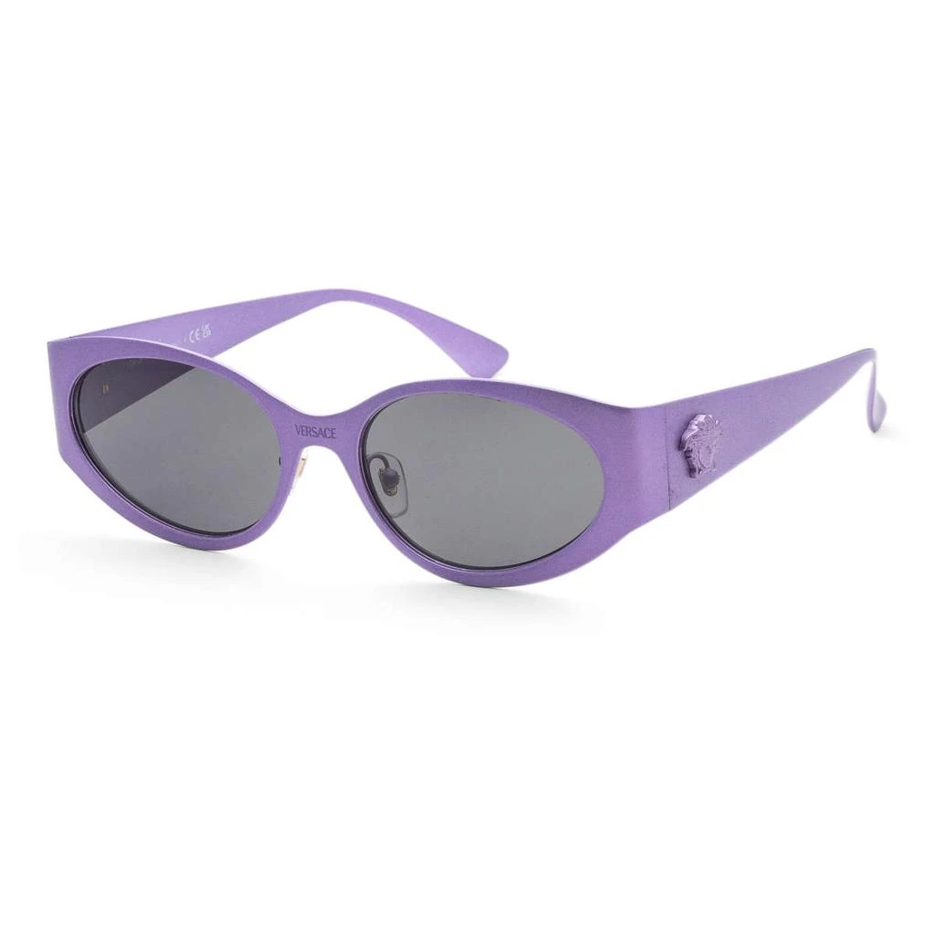 商品Versace|Versace Women's Purple Oval Sunglasses,价格¥987,第1张图片