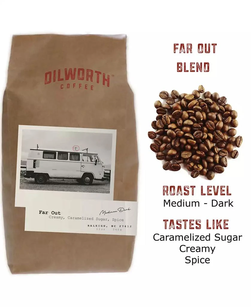 商品Dilworth Coffee|Medium Roast Ground Coffee - Far Out Blend, Pack of 2,价格¥217,第2张图片详细描述