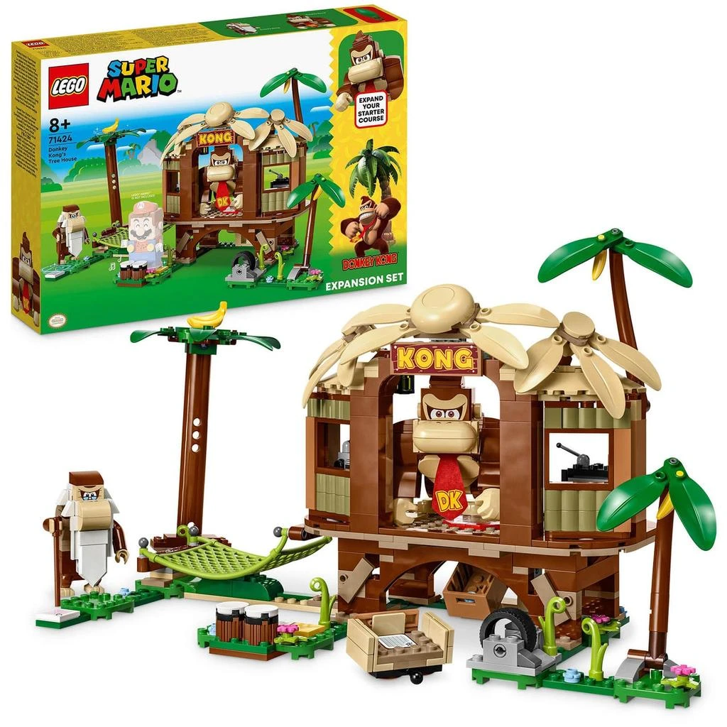 商品LEGO|LEGO Super Mario Donkey Kong's Tree House Expansion Set 71424,价格¥548,第1张图片