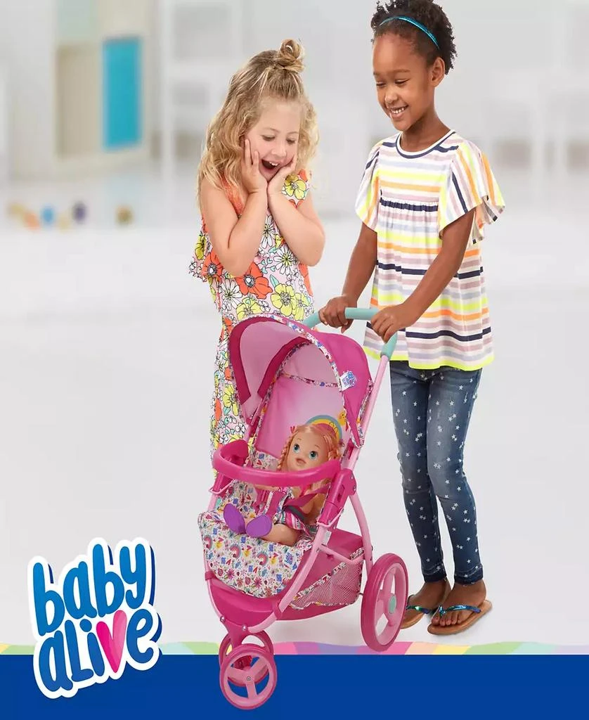 Pink And Rainbow Doll Jogging Stroller 商品