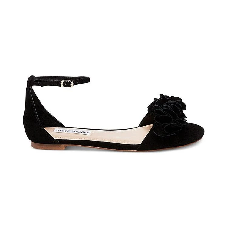 商品Steve Madden|皱褶花卉一字带凉鞋,价格¥231,第2张图片详细描述