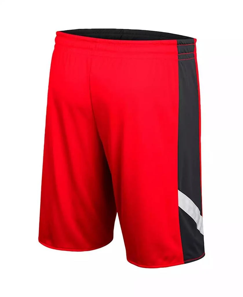 商品Colosseum|Men's Scarlet and Black Nebraska Huskers Am I Wrong Reversible Shorts,价格¥271,第3张图片详细描述