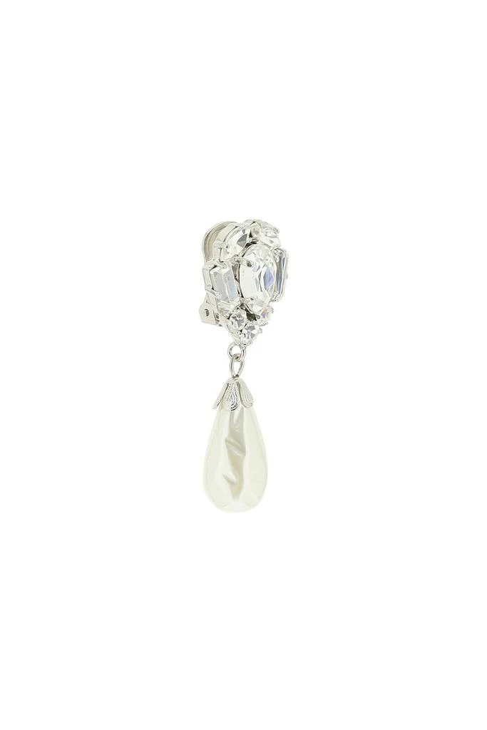 商品Alessandra Rich|Alessandra rich crystal earrings with pearl,价格¥1649,第3张图片详细描述