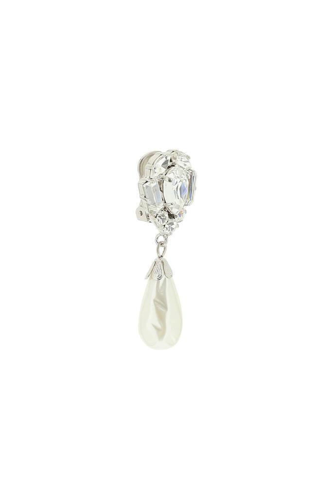 商品Alessandra Rich|Alessandra rich crystal earrings with pearl,价格¥1606,第5张图片详细描述