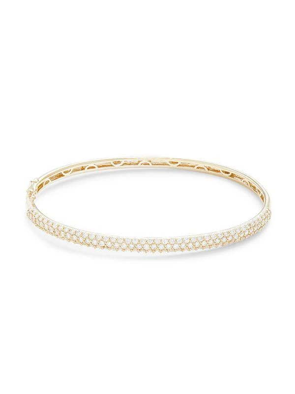 商品Effy|14K Yellow Gold & 1.87 TCW Diamond Bangle,价格¥30293,第1张图片