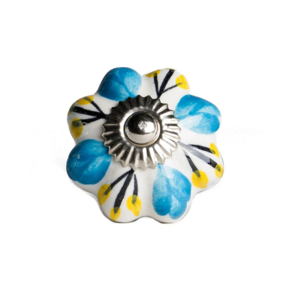 商品KNOB-IT|Handpainted Ceramic Knob Set of 8,价格¥442,第2张图片详细描述